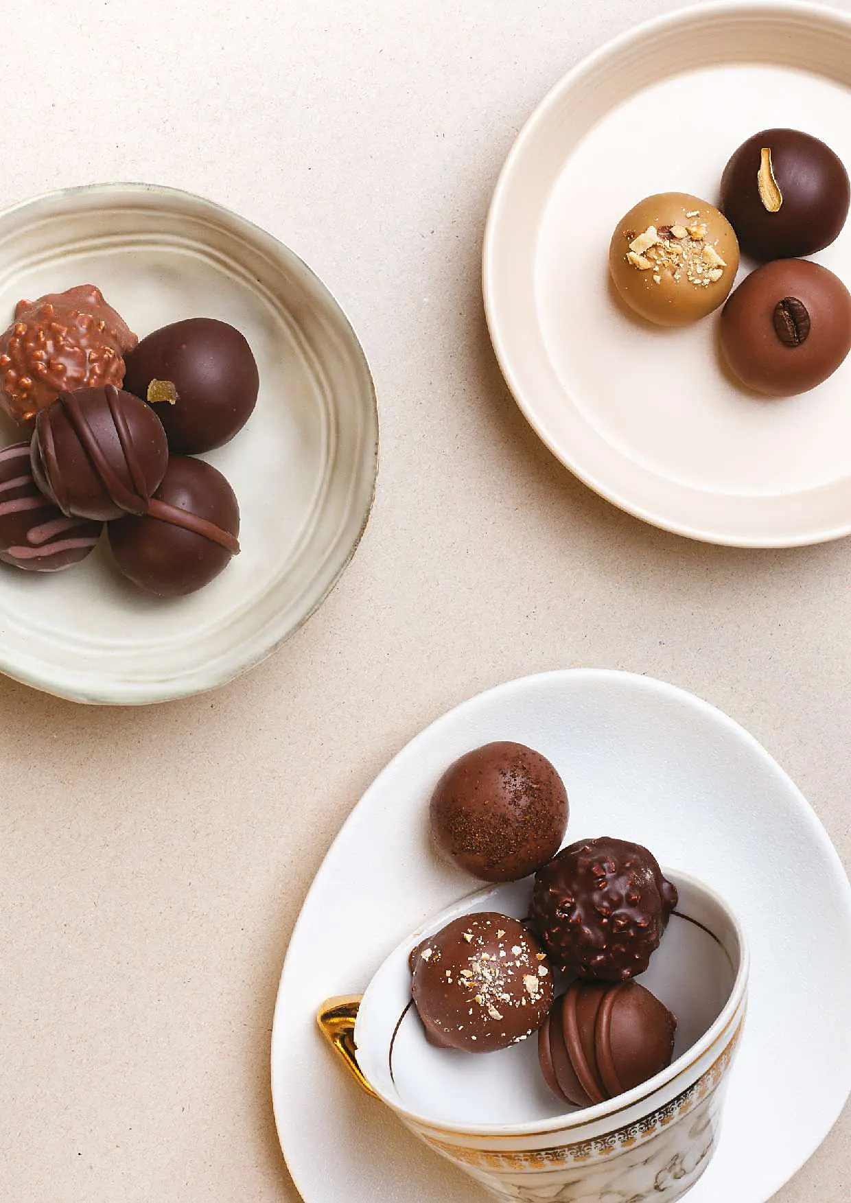 Assiettes de figues au chocolat TIN Chocolaty